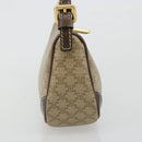 CELINE Macadam Canvas Accessory Pouch PVC Beige Gold Auth 182656-5