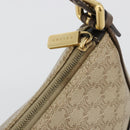 CELINE Macadam Canvas Accessory Pouch PVC Beige Gold Auth 182656-7