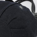 BURBERRY Blue Label Tote Bag Wool Gray Silver Auth 182657A-9