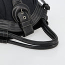 BURBERRY Blue Label Tote Bag Wool Gray Silver Auth 182657A-7