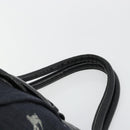 BURBERRY Blue Label Tote Bag Wool Gray Silver Auth 182657A-8