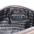 PRADA Handtasje Satijn Grijs Zilver Auth 182660A-18