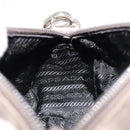 PRADA Handtasje Satijn Grijs Zilver Auth 182660A-20