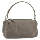 PRADA Handtasje Satijn Grijs Zilver Auth 182660A-1
