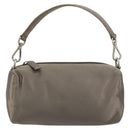 PRADA Handtasje Satijn Grijs Zilver Auth 182660A-13
