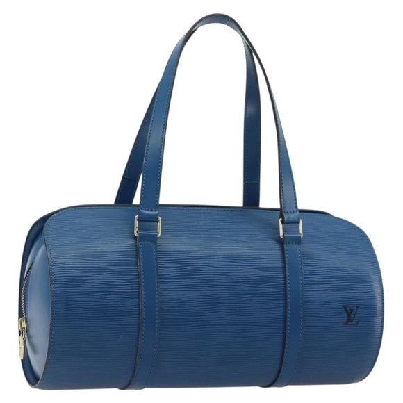 LOUIS VUITTON Epi Soufflot Hand Bag Blue M52225 LV Auth 182665A