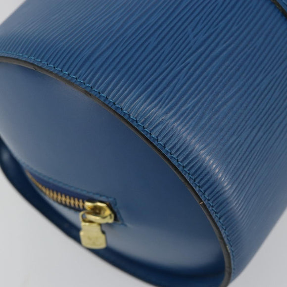 LOUIS VUITTON Epi Soufflot Hand Bag Blue M52225 LV Auth 182665A