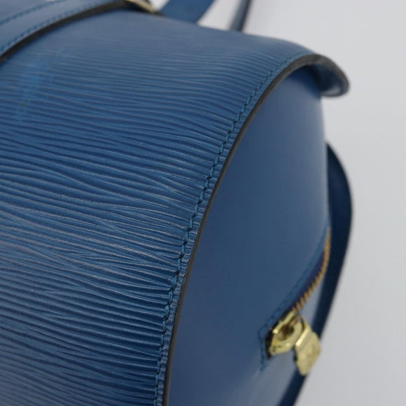 LOUIS VUITTON Epi Soufflot Hand Bag Blue M52225 LV Auth 182665A