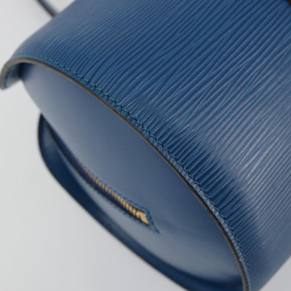 LOUIS VUITTON Epi Soufflot Hand Bag Blue M52225 LV Auth 182665A