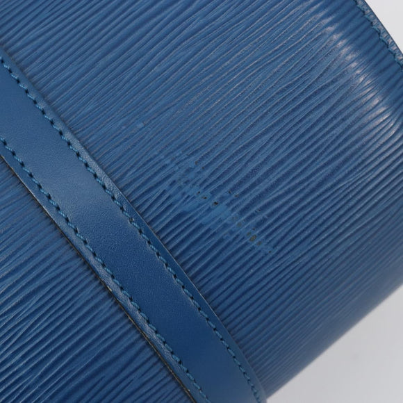 LOUIS VUITTON Epi Soufflot Hand Bag Blue M52225 LV Auth 182665A