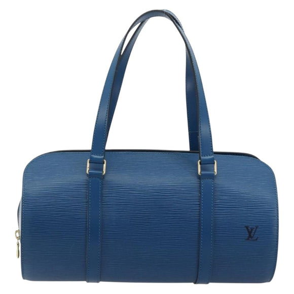 LOUIS VUITTON Epi Soufflot Hand Bag Blue M52225 LV Auth 182665A
