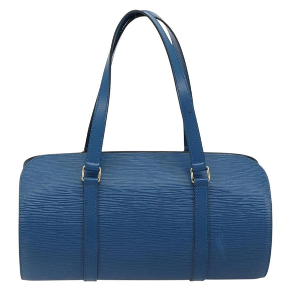 LOUIS VUITTON Epi Soufflot Hand Bag Blue M52225 LV Auth 182665A