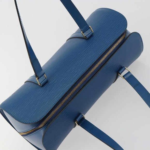 LOUIS VUITTON Epi Soufflot Hand Bag Blue M52225 LV Auth 182665A