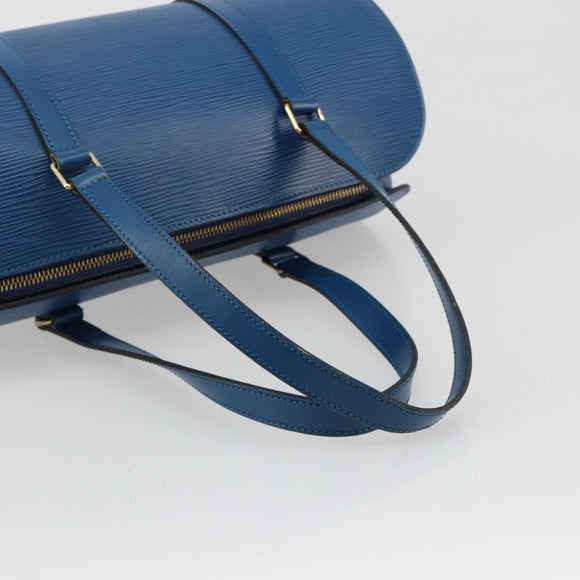 LOUIS VUITTON Epi Soufflot Hand Bag Blue M52225 LV Auth 182665A