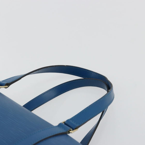 LOUIS VUITTON Epi Soufflot Hand Bag Blue M52225 LV Auth 182665A