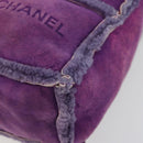 CHANEL 2.55 Chain Shoulder Bag Mouton Purple CC Auth 182666A-10