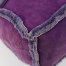 CHANEL 2.55 Chain Shoulder Bag Mouton Purple CC Auth 182666A-11