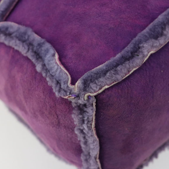 CHANEL 2.55 Chain Shoulder Bag Mouton Purple CC Auth 182666A