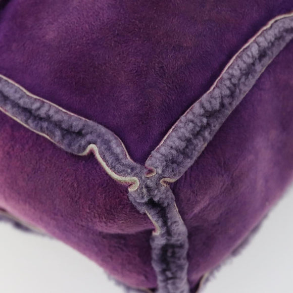 CHANEL 2.55 Chain Shoulder Bag Mouton Purple CC Auth 182666A