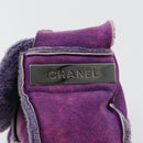 CHANEL 2.55 Chain Shoulder Bag Mouton Purple CC Auth 182666A-14