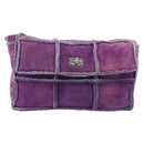 CHANEL 2.55 Chain Shoulder Bag Mouton Purple CC Auth 182666A-2