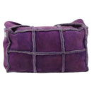 CHANEL 2.55 Chain Shoulder Bag Mouton Purple CC Auth 182666A-3