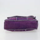 CHANEL 2.55 Chain Shoulder Bag Mouton Purple CC Auth 182666A-9