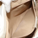 Christian Dior Trotter Canvas Shoulder Bag Beige Silver Auth 182667-22