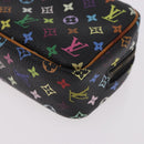LOUIS VUITTON Monogram Multicolor Trousse Wapity Pouch Black M58034 Auth 182669A-14