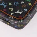LOUIS VUITTON Monogram Multicolor Trousse Wapity Pouch Black M58034 Auth 182669A-15