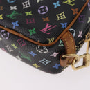 LOUIS VUITTON Monogram Multicolor Trousse Wapity Pouch Black M58034 Auth 182669A-16