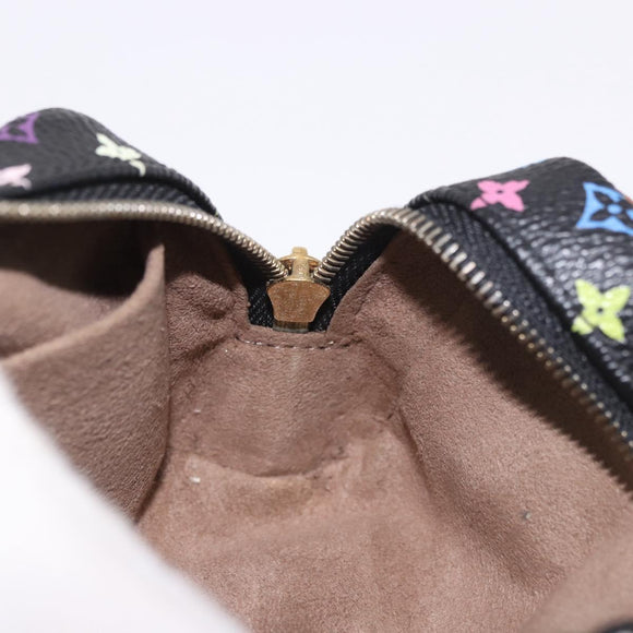 LOUIS VUITTON Monogram Multicolor Trousse Wapity Pouch Black M58034 Auth 182669A