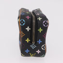 LOUIS VUITTON Monogram Multicolor Trousse Wapity Pouch Black M58034 Auth 182669A-3