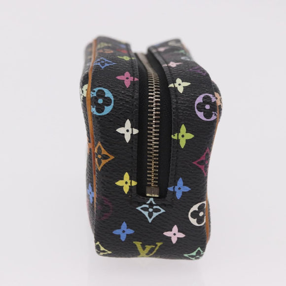LOUIS VUITTON Monogram Multicolor Trousse Wapity Pouch Black M58034 Auth 182669A