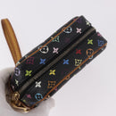 LOUIS VUITTON Monogram Multicolor Trousse Wapity Pouch Black M58034 Auth 182669A-6