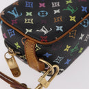 LOUIS VUITTON Monogram Multicolor Trousse Wapity Pouch Black M58034 Auth 182669A-8