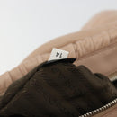 PRADA Gathered Chain Shoulder Bag Leather Pink Silver Auth 182672A-12