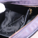 Salvatore Ferragamo Vala Shoulder Bag Suede Purple Gold Auth 182673-20