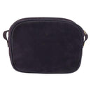 Salvatore Ferragamo Vala Shoulder Bag Suede Purple Gold Auth 182673-2