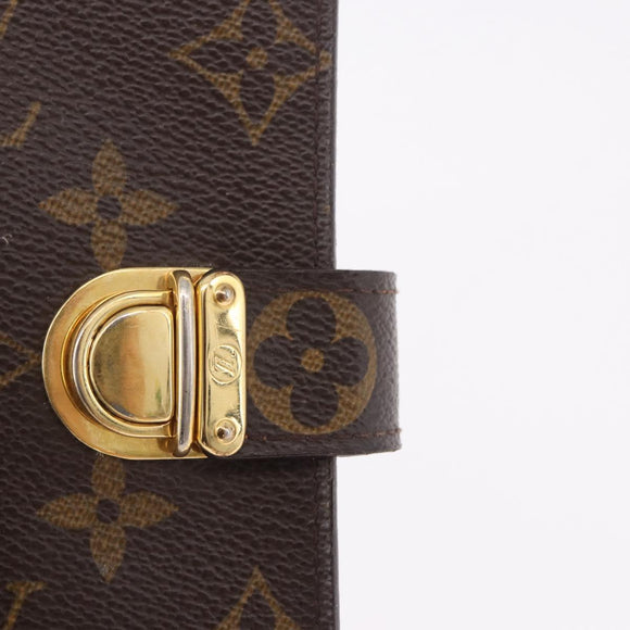 LOUIS VUITTON Monogram Agenda Koala PM Planner Cover Orange R21015 Auth 182674A