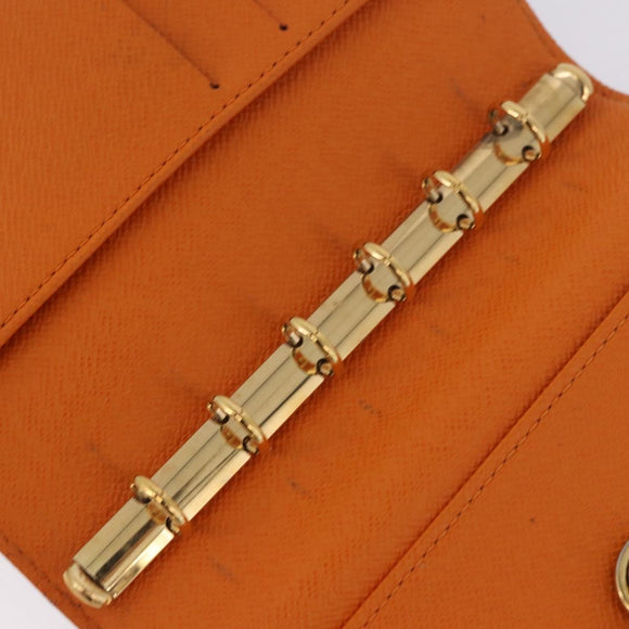 LOUIS VUITTON Monogram Agenda Koala PM Planner Cover Orange R21015 Auth 182674A