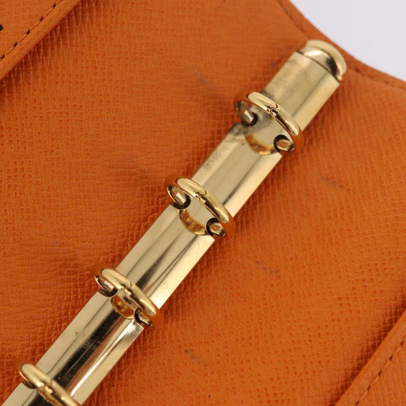 LOUIS VUITTON Monogram Agenda Koala PM Planner Cover Orange R21015 Auth 182674A