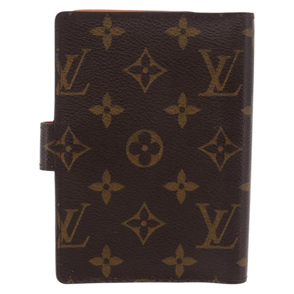 LOUIS VUITTON Monogram Agenda Koala PM Planner Cover Orange R21015 Auth 182674A