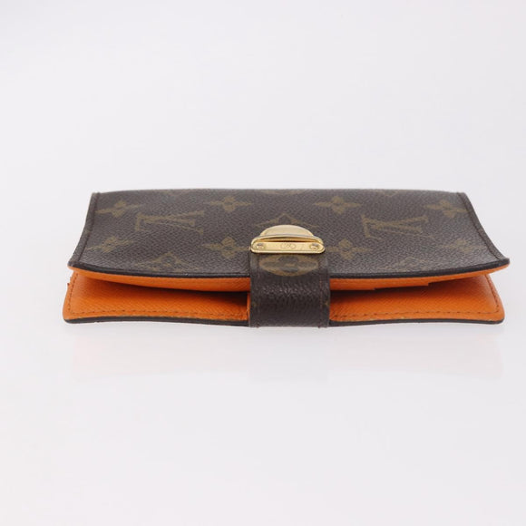 LOUIS VUITTON Monogram Agenda Koala PM Planner Cover Orange R21015 Auth 182674A
