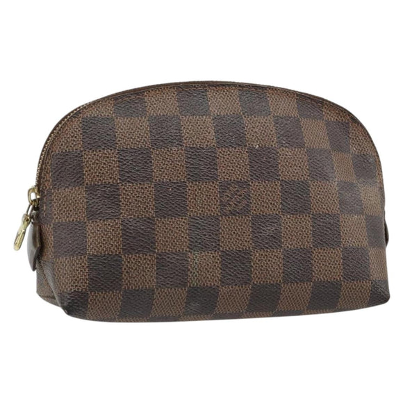 LOUIS VUITTON Damier Ebene Pochette Cosmetic PM Beutel N47516 LV Auth 182675