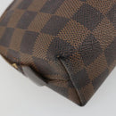 LOUIS VUITTON Damier Ebene Pochette Cosmetic PM Beutel N47516 LV Auth 182675-11