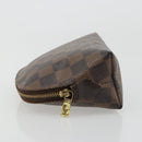 LOUIS VUITTON Damier Ebene Pochette Cosmetic PM Beutel N47516 LV Auth 182675-5