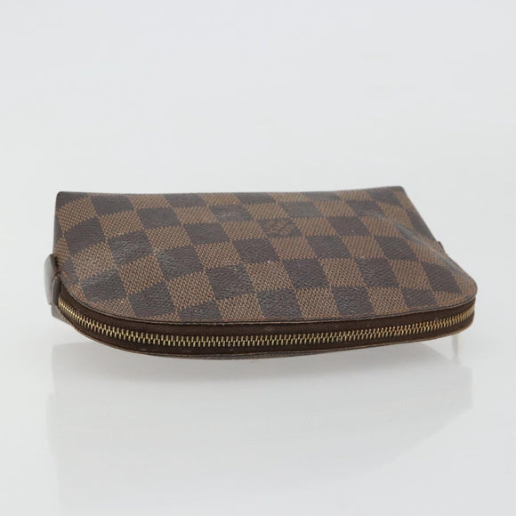 LOUIS VUITTON Damier Ebene Pochette Cosmetic PM Beutel N47516 LV Auth 182675