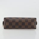 LOUIS VUITTON Damier Ebene Pochette Cosmetic PM Beutel N47516 LV Auth 182675-7