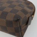 LOUIS VUITTON Damier Ebene Pochette Cosmetic PM Beutel N47516 LV Auth 182675-8